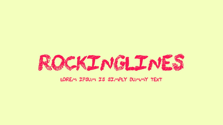 RockingLines Font