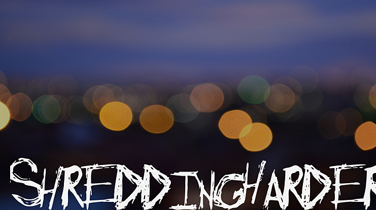 ShreddingHarder Font