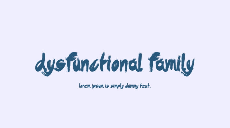 Dysfunctional Family Font