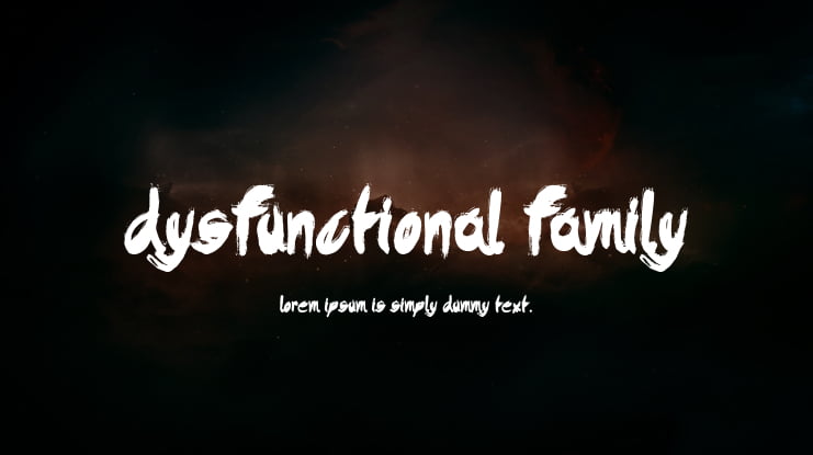 Dysfunctional Family Font