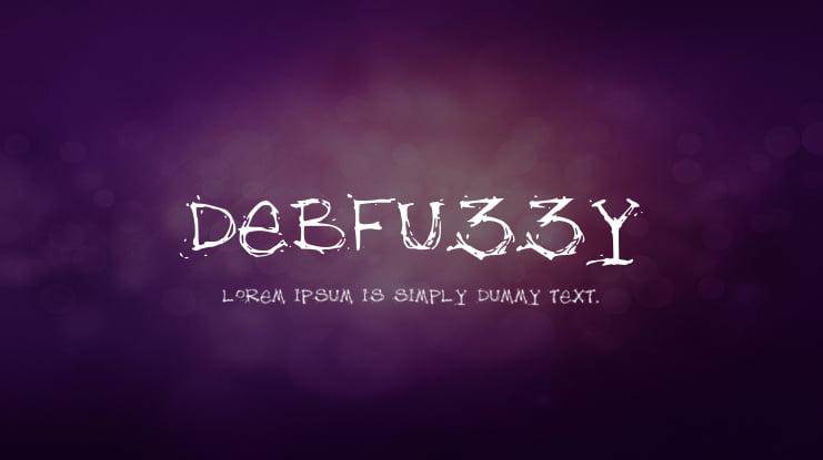 debfuzzy Font
