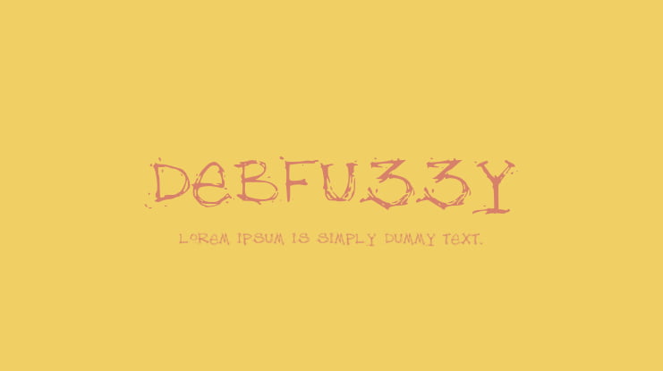 debfuzzy Font
