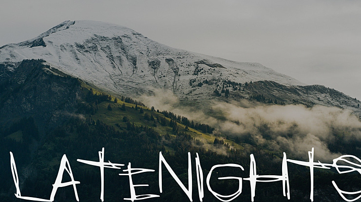 LateNights Font