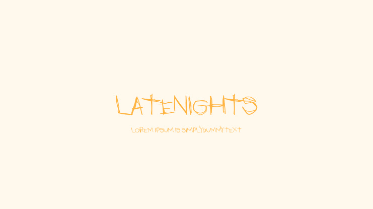 LateNights Font