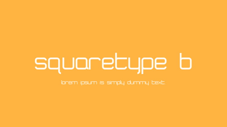 SquareType B Font