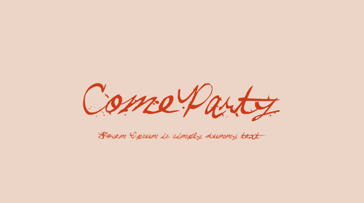 ComeParty Font