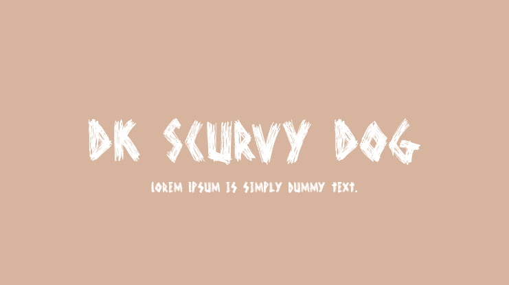 DK Scurvy Dog Font