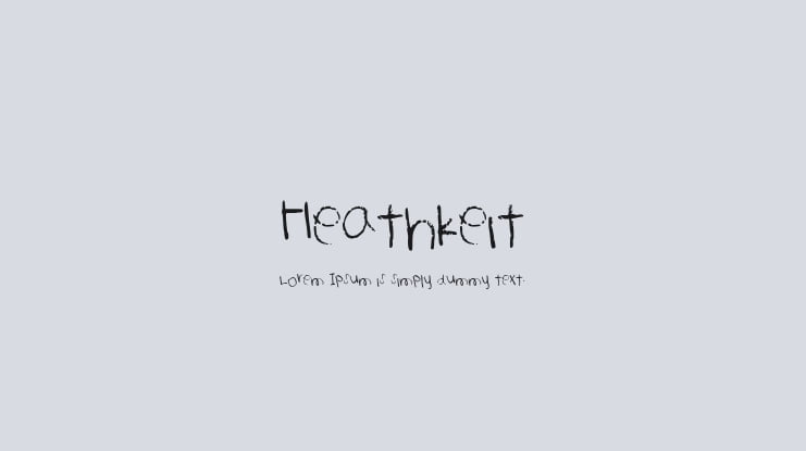Heathkeit Font