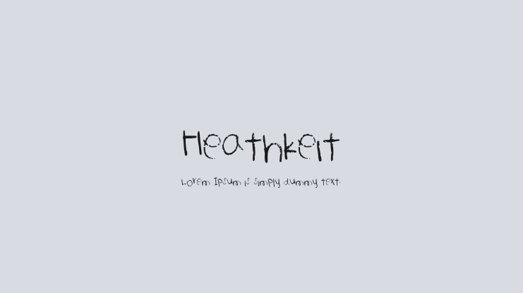 Heathkeit Font