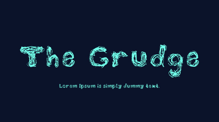 The Grudge Font