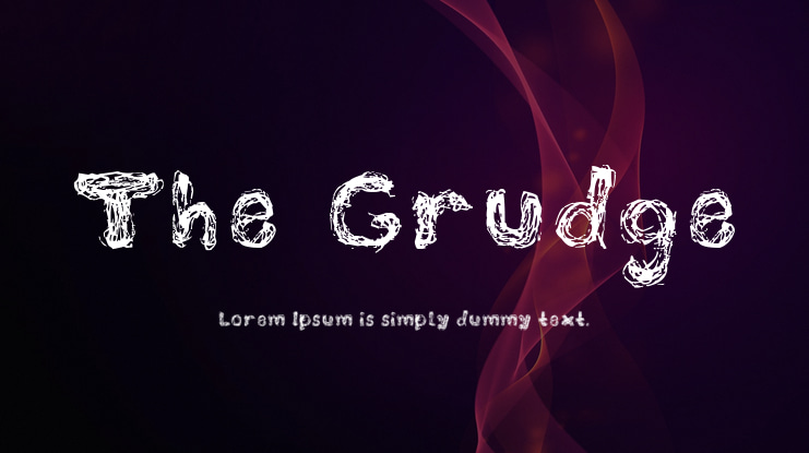 The Grudge Font