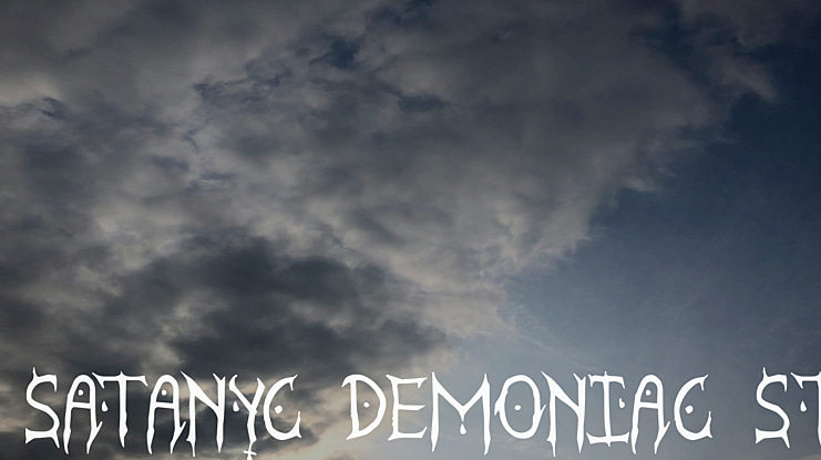 Satanyc Demoniac St Font