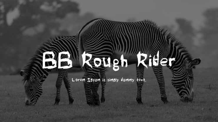 BB Rough Rider Font