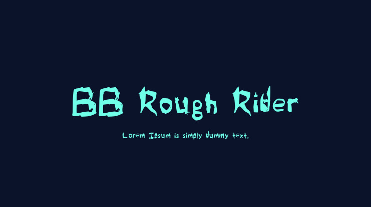 BB Rough Rider Font