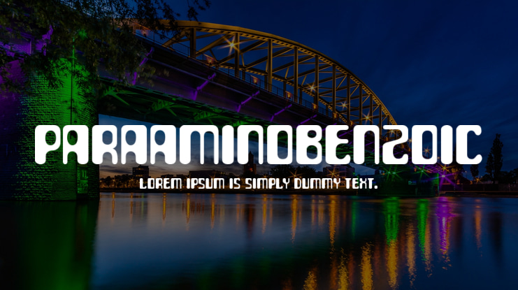 ParaAminobenzoic Font