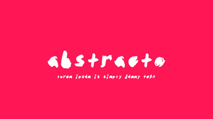 abstracto Font