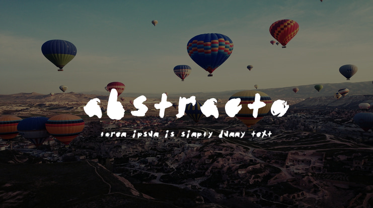 abstracto Font