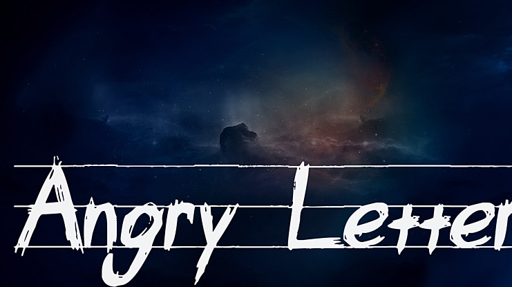 Angry Letter Font