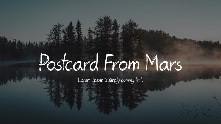 Postcard From Mars Font