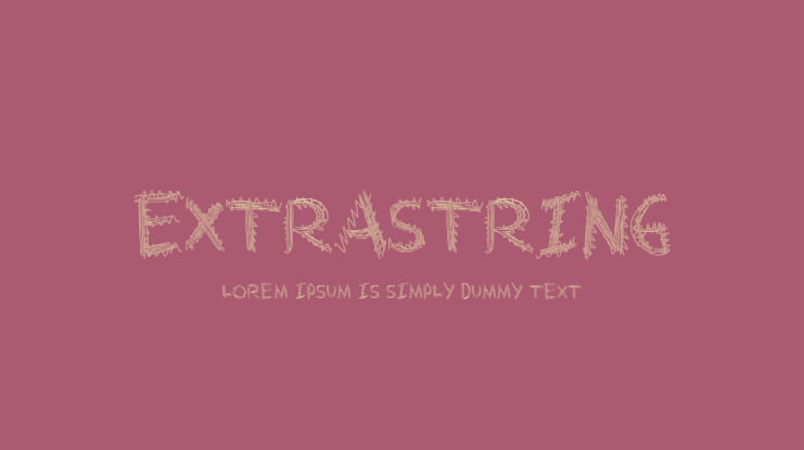 ExtraString Font