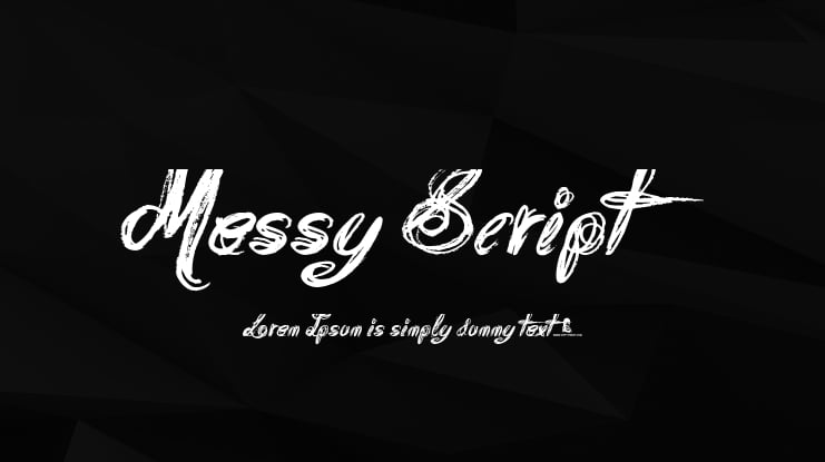 Messy Script Font