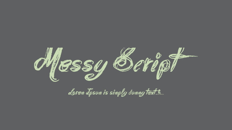 Messy Script Font