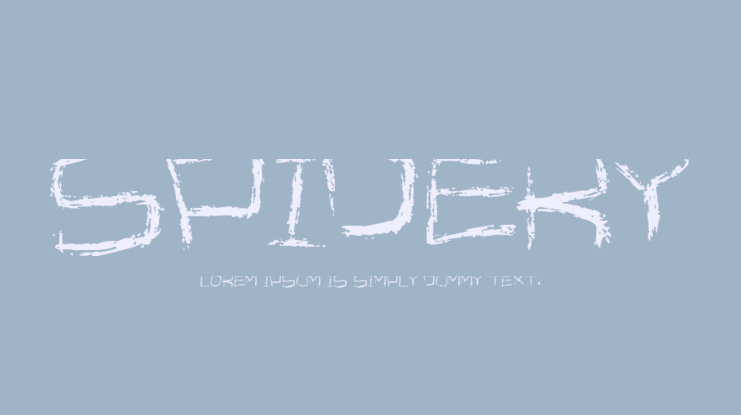 Spidery Font
