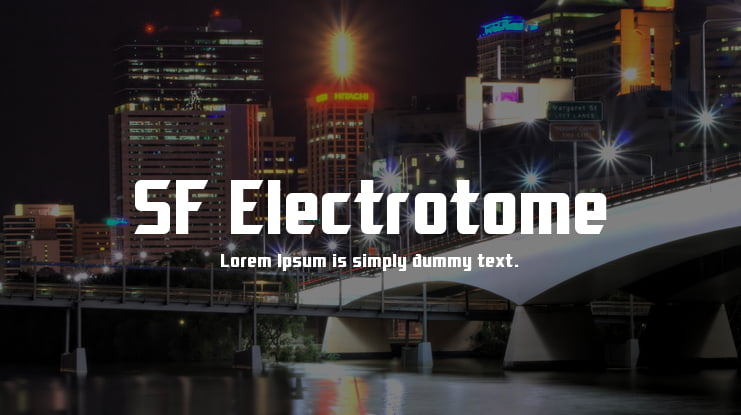 SF Electrotome Font Family
