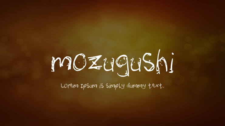 mozugushi Font