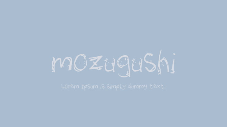 mozugushi Font