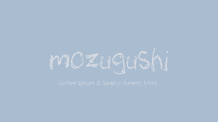 mozugushi Font