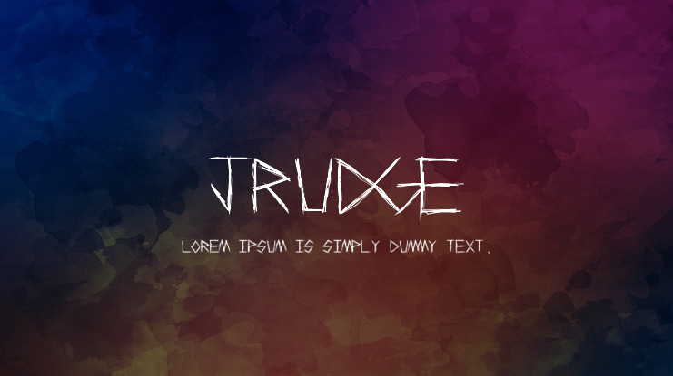Jrudge Font