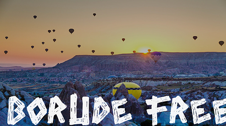 BORUDE FREE Font