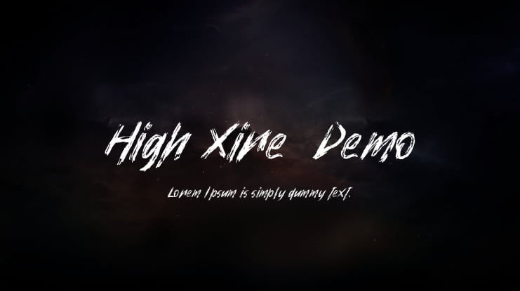 High Xire  Demo Font