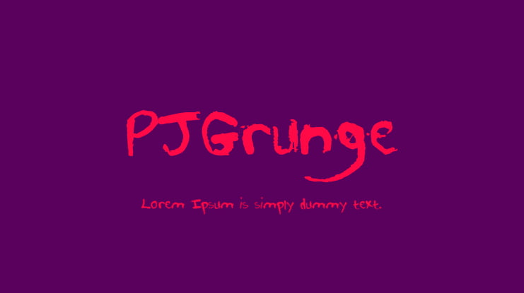 PJGrunge Font