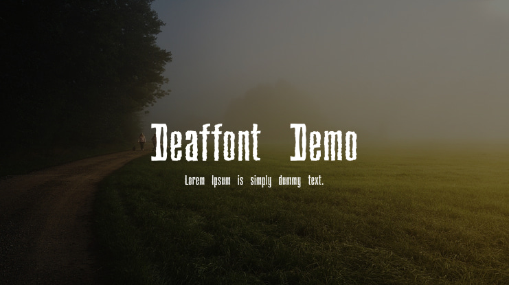 Deaffont Demo Font