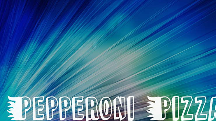 Pepperoni Pizza Font