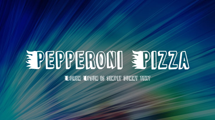 Pepperoni Pizza Font