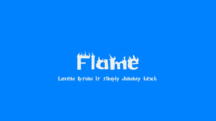 Flame Font
