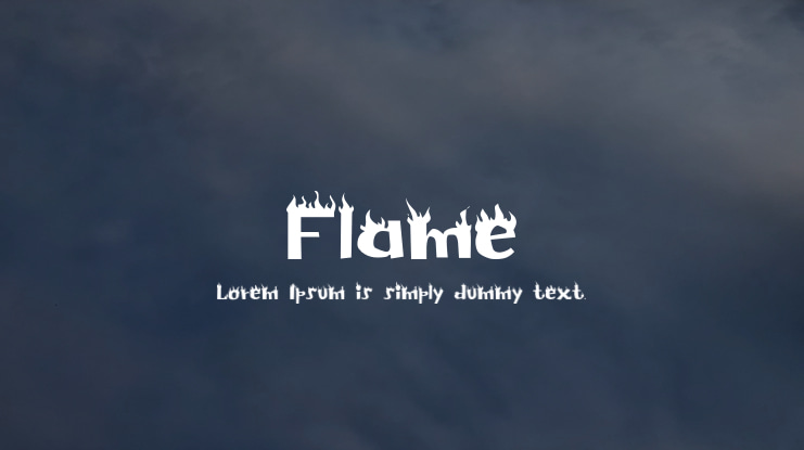 Flame Font