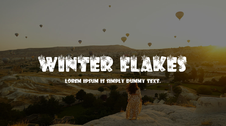 Winter Flakes Font