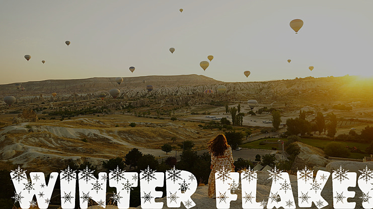 Winter Flakes Font