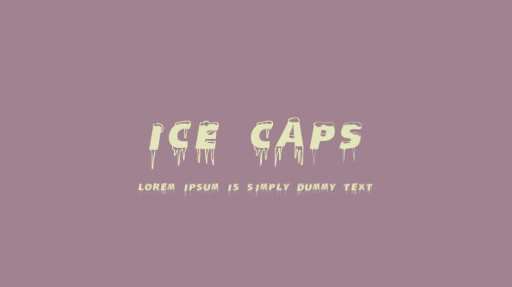 Ice Caps Font