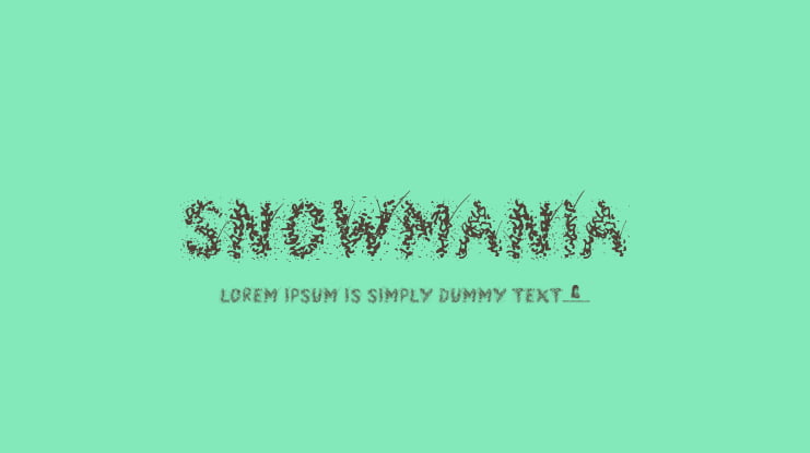 Snowmania Font