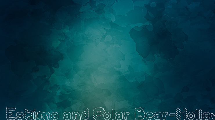 Eskimo and Polar Bear-Hollow Font Family