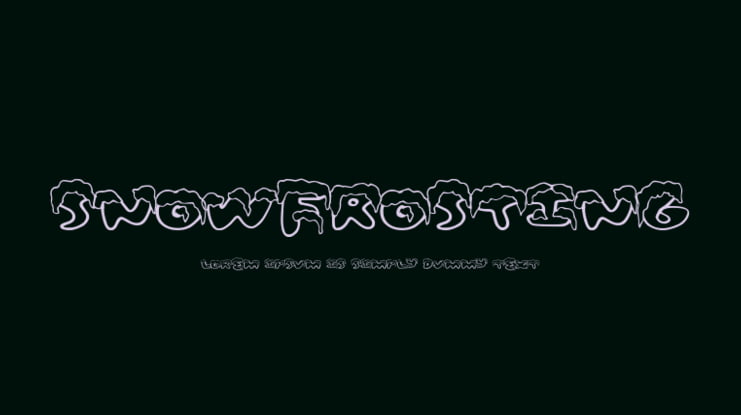 SnowFrosting Font