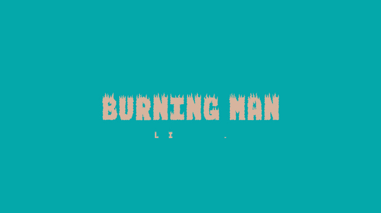BURNING MAN Font