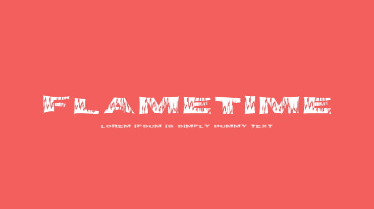 FlameTime Font