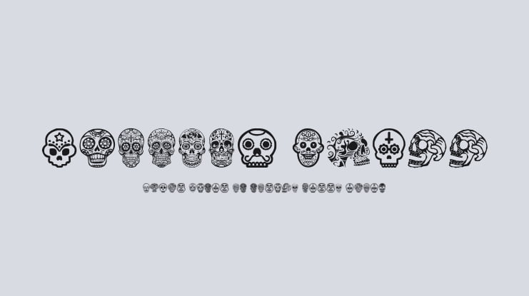 Mexican Skull Font