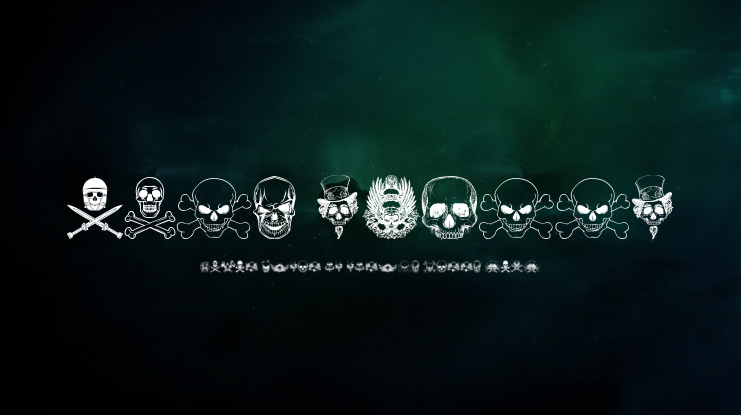 only skulls Font